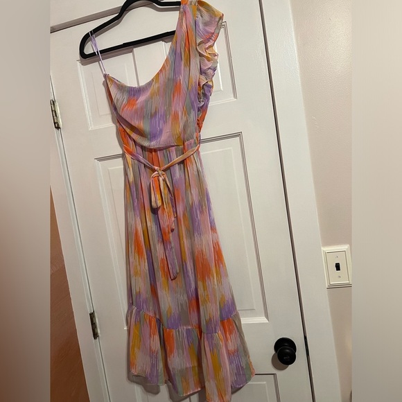 AQUA • MULTICOLOR • ONE SHOULDER DRESS - Picture 3 of 6